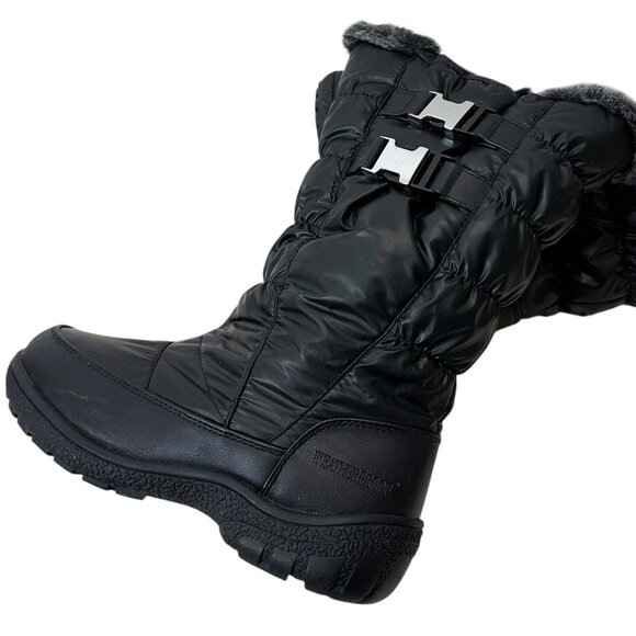 10-239 Black Weatherproof Women's Boots Size 7 - Picture 7 of 11